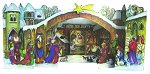 Fold Out Manger<br> Sellmer Advent Calendar